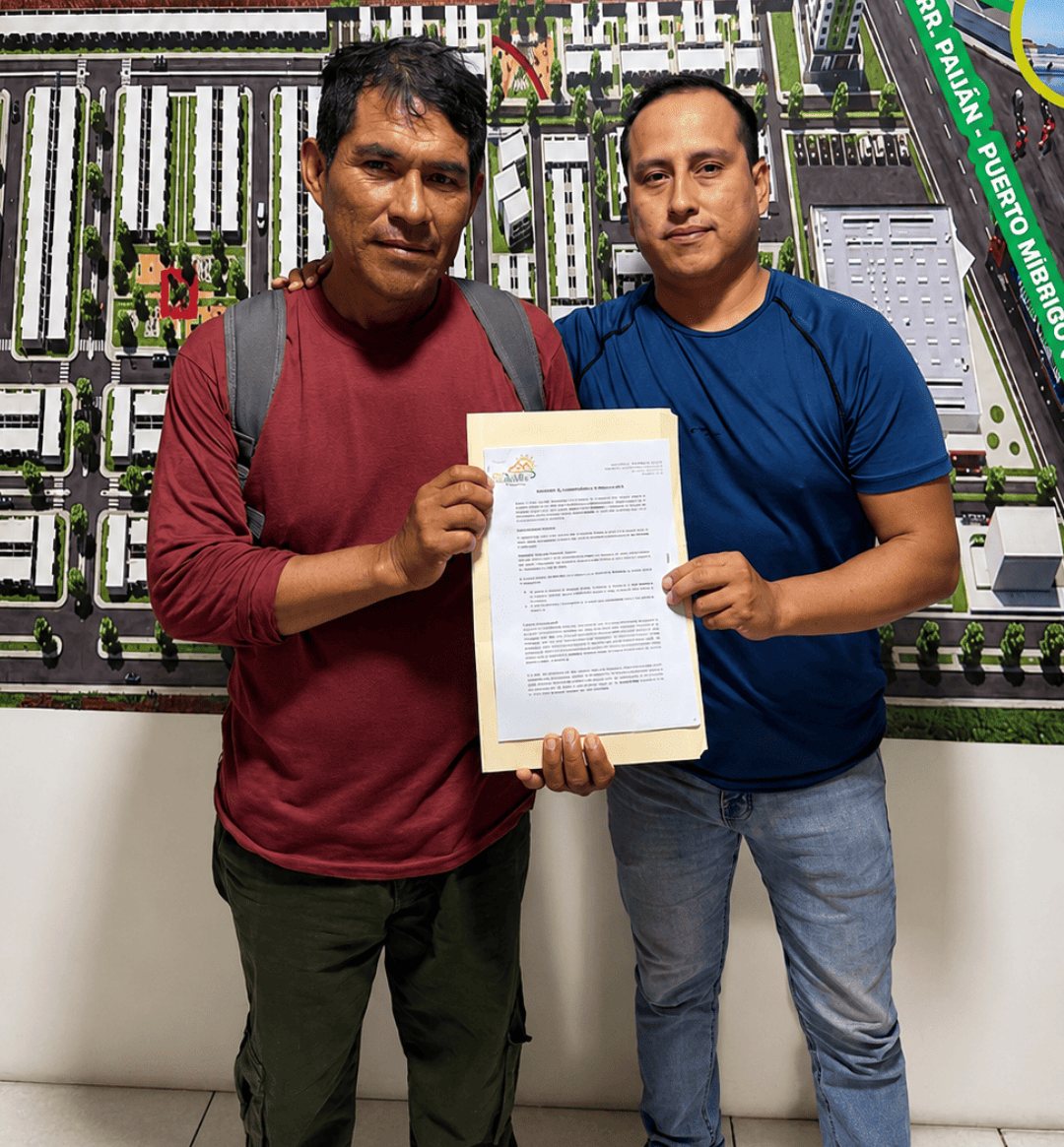 Segundo R. con su contrato de compraventa de bien futuro